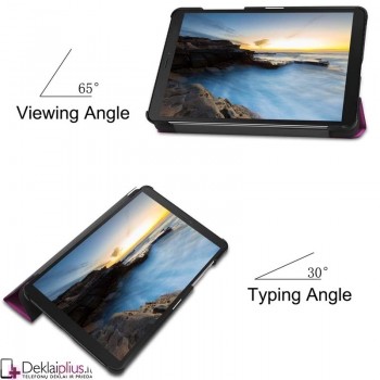 Dirbtinės odos atverčiamas dėklas - bordo spalvos (planšetėms Samsung Tab A 8.0 2019 (T290/T295) Dirbtinės odos atverčiamas dėklas - bordo spalvos (planšetėms Samsung Tab A 8.0 2019 (T290/T295)